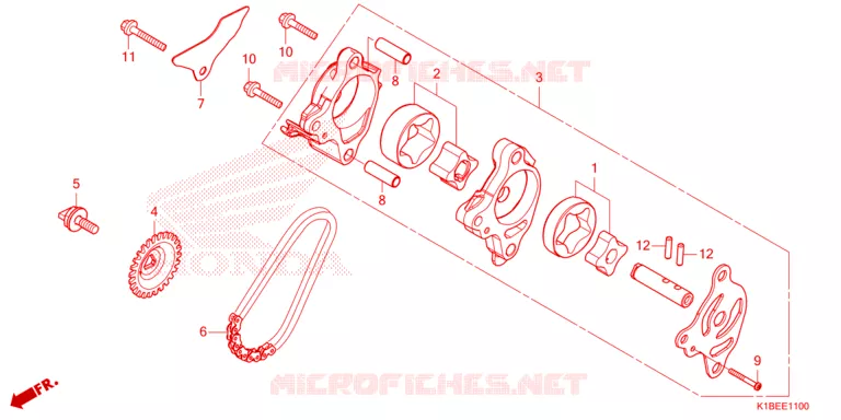 POMPE A HUILE Honda SCOOTER 250 FORZA 2023  NSS250AP
