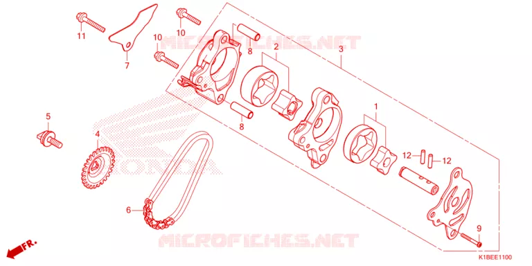 POMPE A HUILE Honda SCOOTER 250 FORZA 2023  NSS250AP