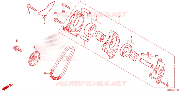 POMPE A HUILE Honda SCOOTER 350 FORZA 2023  NSS350AP