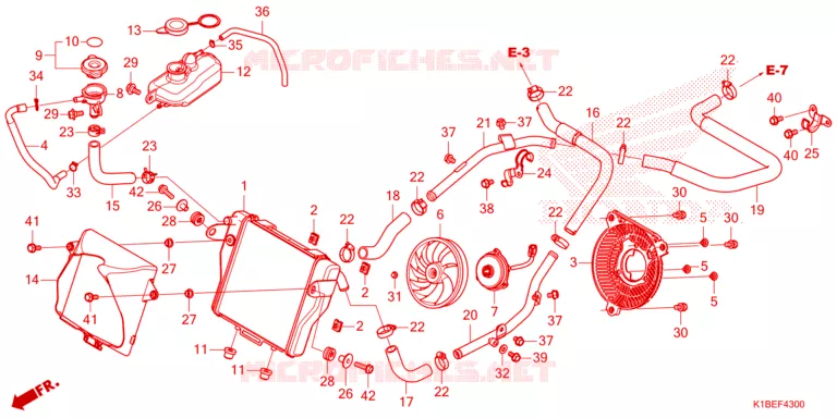 RADIATEUR Honda SCOOTER 350 FORZA 2023  NSS350AP