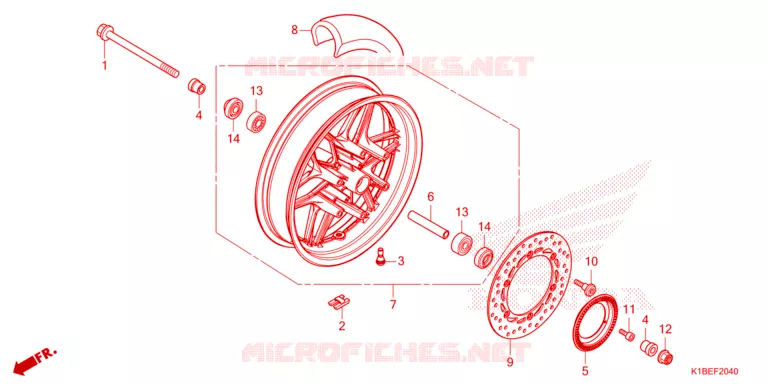 ROUE AVANT Honda SCOOTER 350 FORZA 2023  NSS350AP