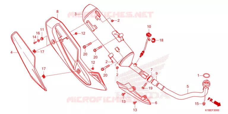 SILENCIEUX D'ECHAPPEMENT Honda SCOOTER 350 FORZA 2024  NSS350AP_TB