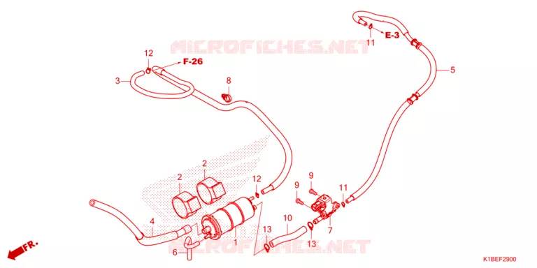SYSTÈME DE RECYCLAGE DES GAZ Honda SCOOTER 350 FORZA 2023  NSS350AP