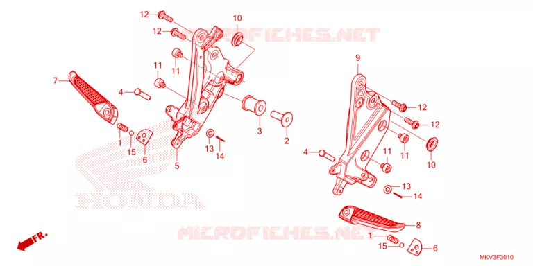 REPOSE PIED Honda SCOOTER 750 FORZA 2023  NSS750P