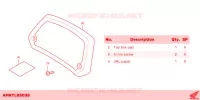 DOSSERET DE TOP CASE pour Honda FORZA 750 35KW de 2023