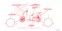 AUTOCOLLANTS pour Honda SH 350 SMART TOP BOX de 2023