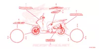 AUTOCOLLANTS pour Honda SH 350 SPORTY de 2023