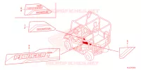 AUTOCOLLANTS pour Honda PIONEER 700 M4 DELUXE de 2022