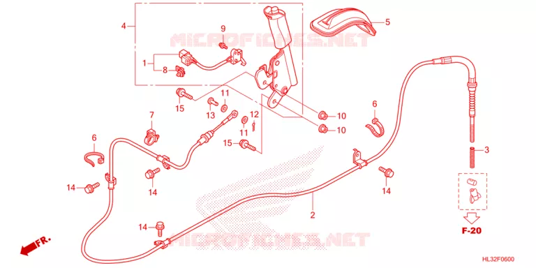 FREIN DE STATIONNEMENT Honda ATV 700 PIONEER 2023  SXS700M4DP