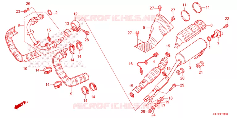 SILENCIEUX D'ECHAPPEMENT Honda ATV 700 PIONEER 2022  SXS700M4N
