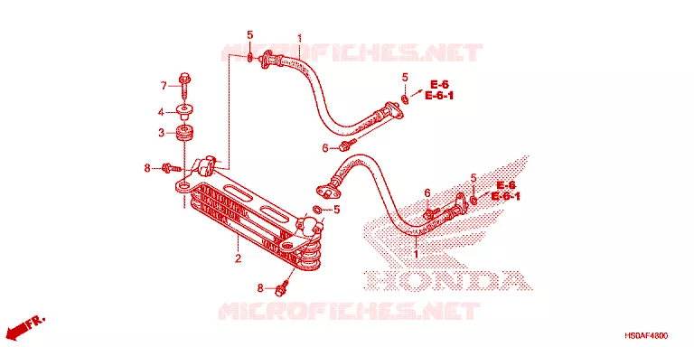 RADIATEUR D'HUILE Honda ATV 250 FOURTRAX 2021  TRX250TEM