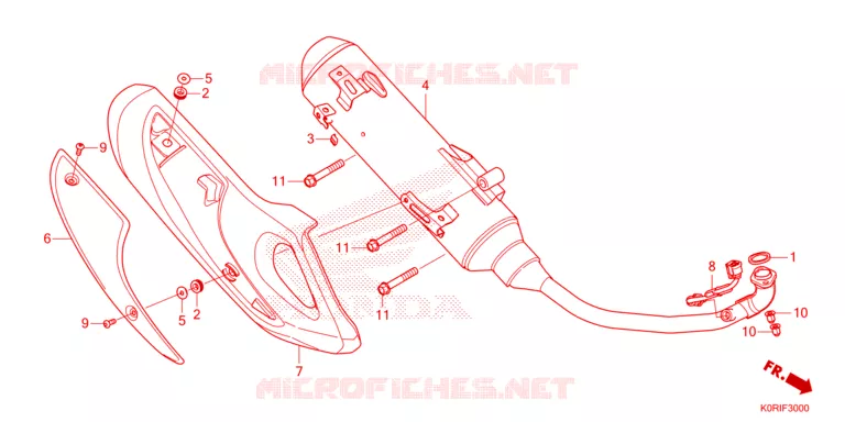 SILENCIEUX D'ECHAPPEMENT Honda SCOOTER 150 SH 2023  SH150AD2P