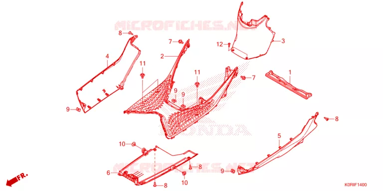 MARCHE PIEDS Honda SCOOTER 150 SH 2023  SH150ADP