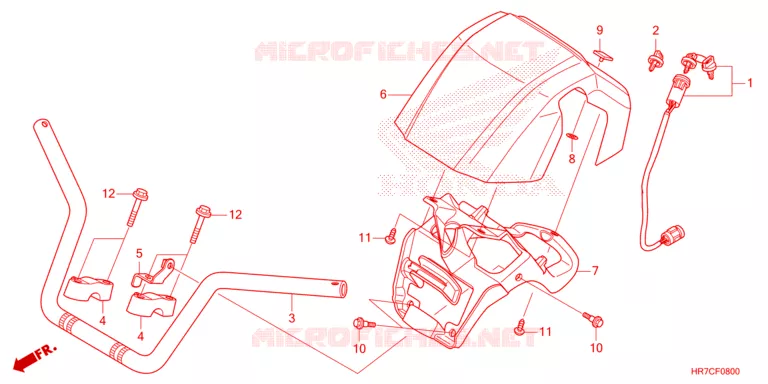 GUIDON Honda ATV 420 FOURTRAX 2023  TRX420FA6P