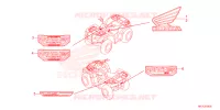 AUTOCOLLANTS pour Honda FOURTRAX 420 RANCHER 4X4 AT IRS EPS ESP de 2023