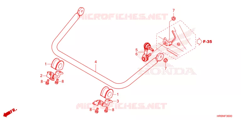 BARRE ANTI ROULIS Honda ATV 520 FOURTRAX 2023  TRX520FA7P