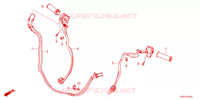 COMMODOS - POIGNEES - CABLES Honda SCOOTER 160 ADV 2023  ADV160AP_J