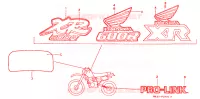 AUTOCOLLANTS pour Honda XR 600 R de 1991