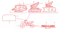 AUTOCOLLANTS pour Honda XR 600 R de 1991