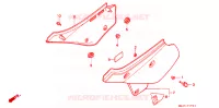 COUVERCLES LATERAUX pour Honda XR 600 R de 1991