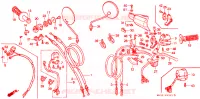 LEVIER DE GUIDON   CABLE   COMMODO pour Honda XR 600 R de 1991
