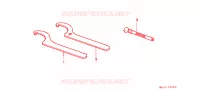 OUTIL pour Honda XR 600 R de 1991