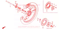 ROUE AVANT pour Honda XR 600 R de 1991