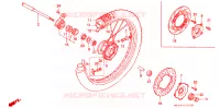 ROUE AVANT pour Honda XR 600 R de 1992