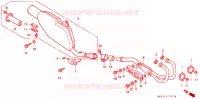 SILENCIEUX D'ECHAPPEMENT pour Honda XR 600 R de 1992