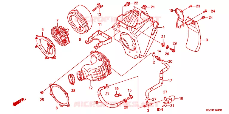 FILTRE A AIR Honda MOTO 150 CRF 2010  CRF150RB9