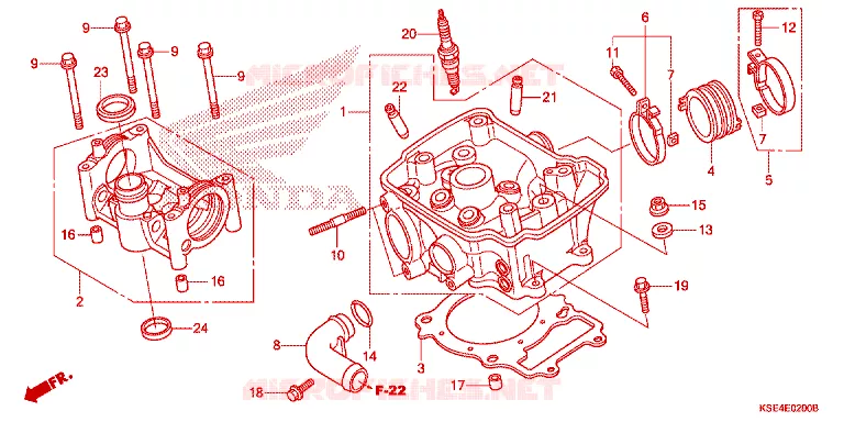 CULASSE Honda MOTO 150 CRF 2007  CRF150R7