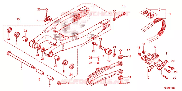 BRAS OSCILLANT Honda MOTO 150 CRF 2010  CRF150R9
