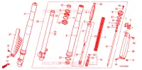 FOURCHE pour Honda CRF 150 R de 2009
