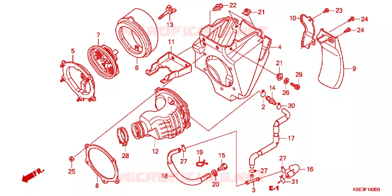 FILTRE A AIR Honda MOTO 150 CRF 2009  CRF150R9