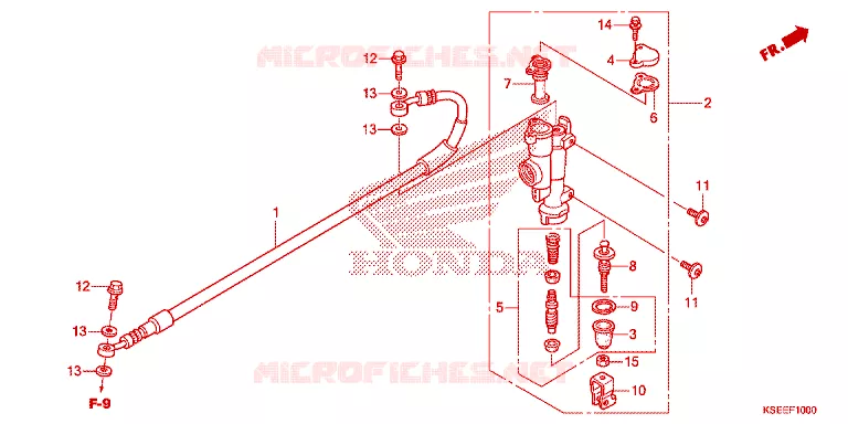 MAITRE CYLINDRE DE FREIN ARRIERE Honda MOTO 150 CRF 2014  CRF150RE
