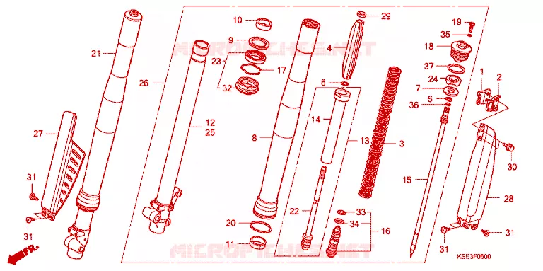 FOURCHE Honda MOTO 150 CRF 2012  CRF150RBC