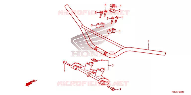 GUIDON - TE DE FOURCHE Honda MOTO 150 CRF 2013  CRF150RBD
