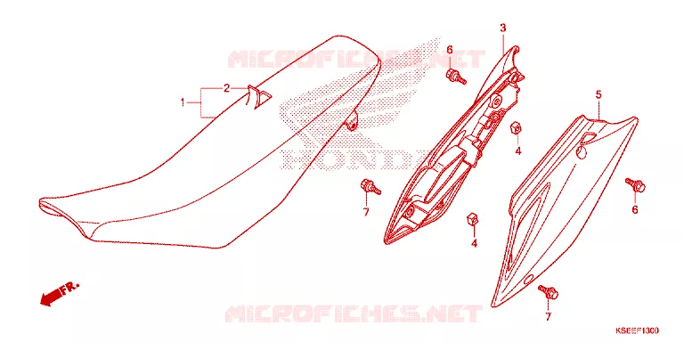 SELLE - CARENAGE Honda MOTO 150 CRF 2013  CRF150RD