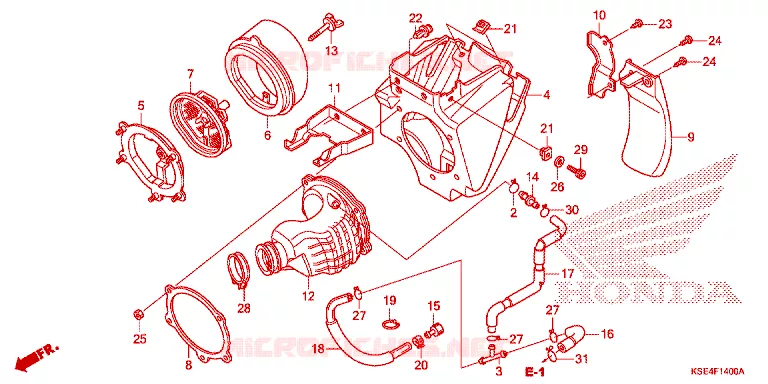 FILTRE A AIR Honda MOTO 150 CRF 2010  CRF150R9