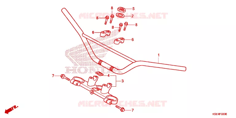 GUIDON - TE DE FOURCHE Honda MOTO 150 CRF 2010  CRF150R9