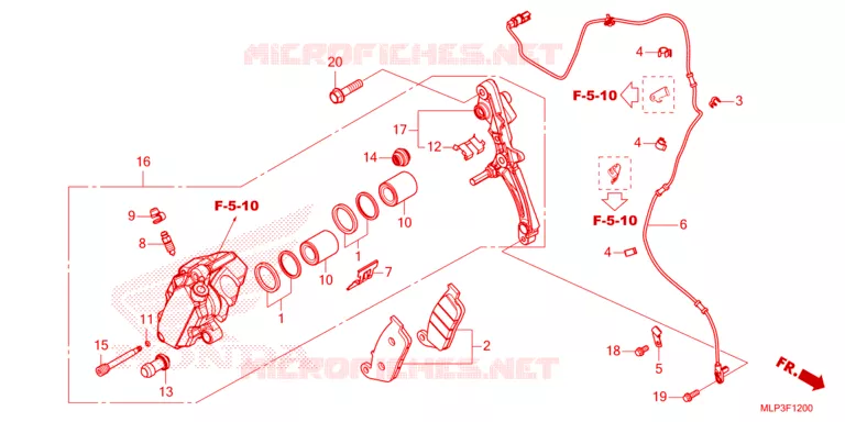 ETRIER DE FREIN AVANT Honda MOTO 500 CL 2023  CL500AP