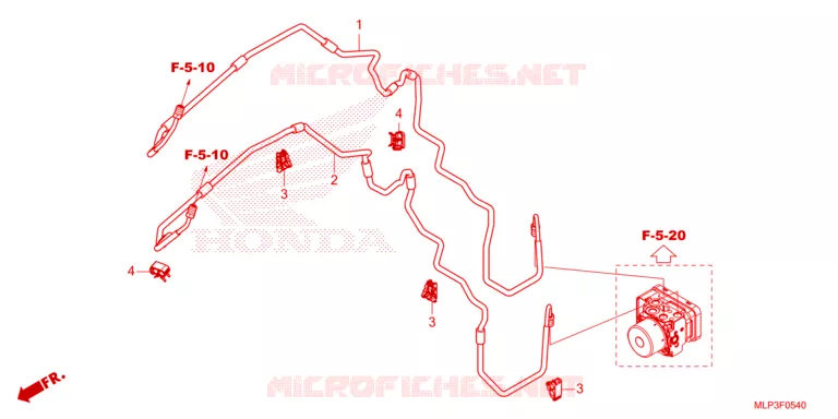 DURITE DE FREIN ARRIERE Honda MOTO 500 CL 2023  CL500AP