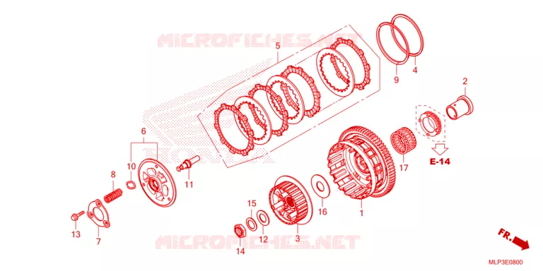 EMBRAYAGE Honda MOTO 500 CL 2023  CL500AP