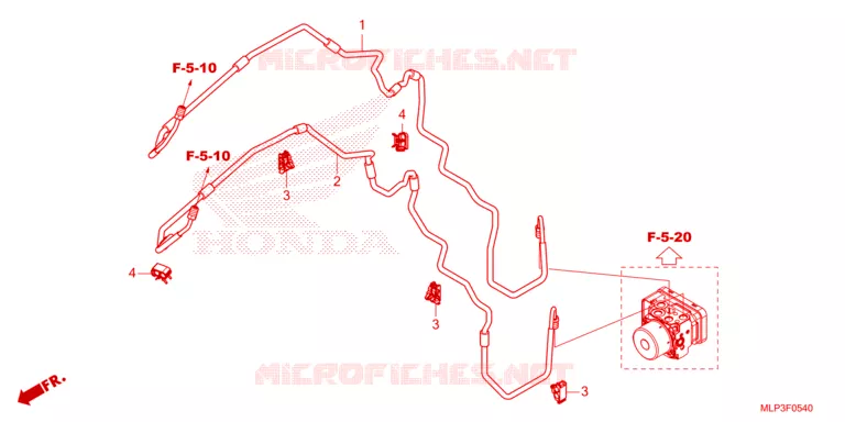 DURITE DE FREIN ARRIERE Honda MOTO 500 CL 2023  CL500AP