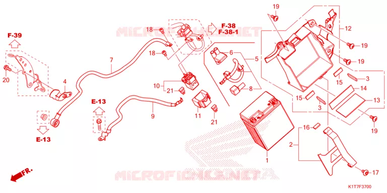 BATTERIE Honda MOTO 250 CRF 2023  CRF250LAP