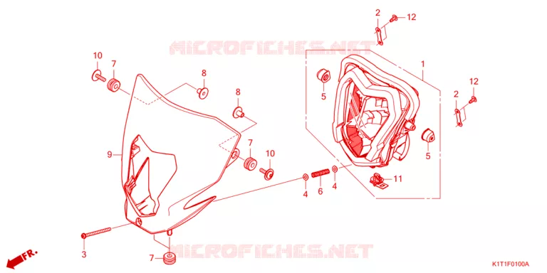PHARE Honda MOTO 250 CRF 2024  CRF250LDAP