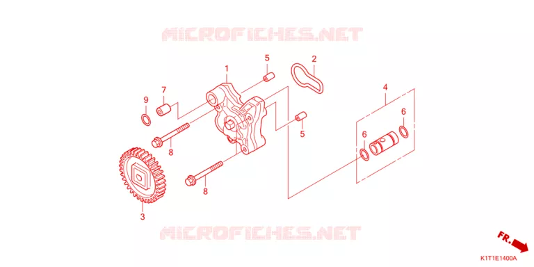 POMPE A HUILE Honda MOTO 250 CRF 2023  CRF250LDAP