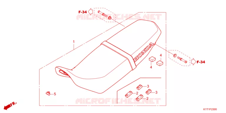 SELLE Honda MOTO 250 CRF 2023  CRF250LDAP