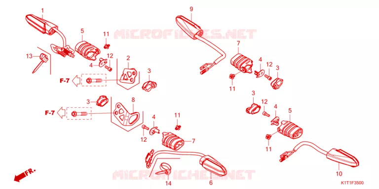 CLIGNOTANT Honda MOTO 250 CRF 2024  CRF250LRAP