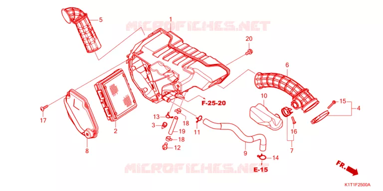 FILTRE A AIR Honda MOTO 250 CRF 2024  CRF250LRAP